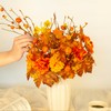 8-Pack Fall Stems Artificial Fall Picks 17" Tall with Mini