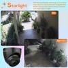 VIKYLIN 4K Starlight 8MP IP POE Security Turret Camera(Black) Outdoor,Tripwire