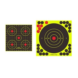 20 Splatter Type Shooting Targets, 10 Of Each Size 6" And 8", Entry Hole Turns Yellow When Hit, For 177, 22 Air Rifles & Pistols, Air Soft And BB guns