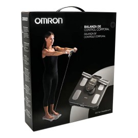 OMRON Báscula Digital de Composición Corporal HBF-514C – Analiza Grasa, Músculo, IMC y Metabolismo, 4 Usuarios + Invitado y Memoria de Seguimiento