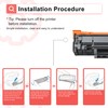 072 Toner Cartridge Replacement for Canon 072 072H Black Toner