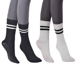 LucFoxsy Pilates Socks Yoga Socks for Women Non Slip Hospital Socks for Women Barre Sticky Socks