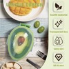 LNQ LUNIQI Plastic Avocado Storage Box, 1 Piece Transparent Container