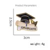 Gold Graduation Cap Brooch Pin for Women Girls Men Fashion