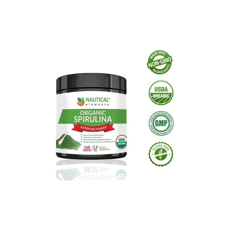 Espirulina En Polvo Orgánico Usda De Alta Calidad De Algas