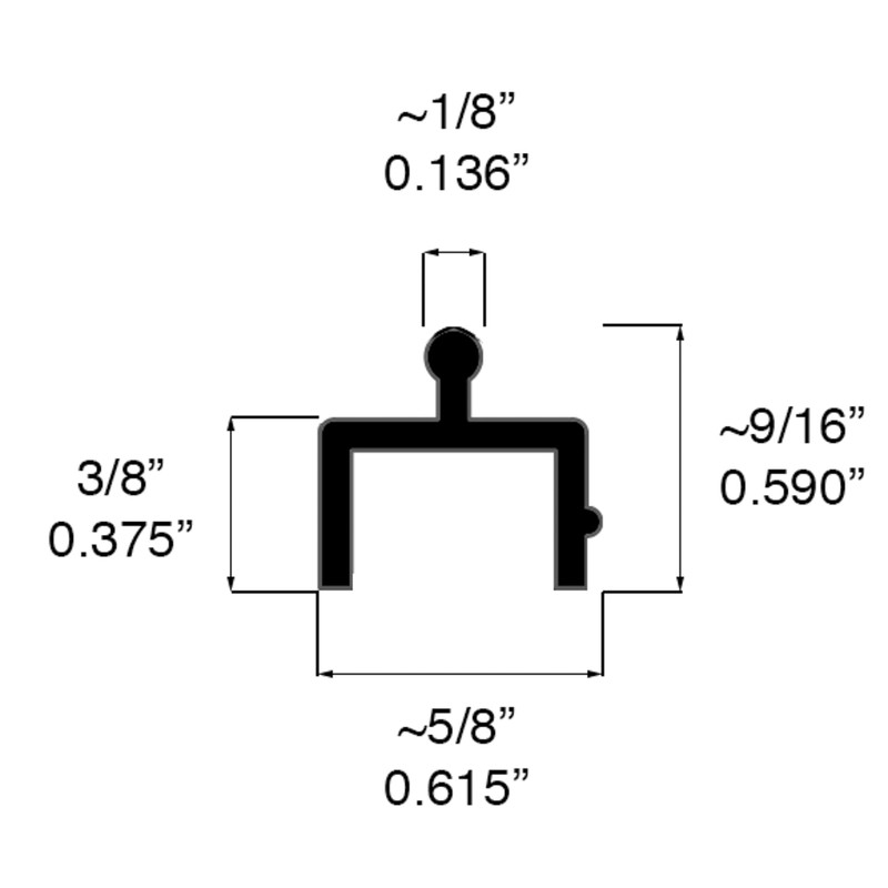 Sliding Screen Door Replacement - 72" White Vinyl Bottom Track,