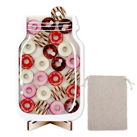 AYNKH Reward Jar for Children - Donut Style Reward Jar with Bag Reward Jars for Children Reward System Classroom Reward Charts for Children Behaviour Joy Jar Reward Jars and Tokens