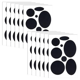 12 Sheets Black Down Jacket Patches, Nylon Self-Adhesive Repair Patch, Waterproof Fabric Patches, Repair Round Patches Tape to Fix Holes for Clothing, Coat, Pants, Tent, Sleeping Bags