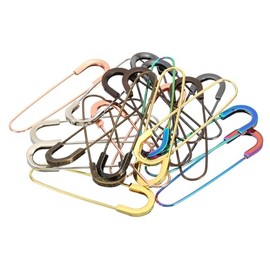 YOKIVE 21 Stück Sicherheitsnadeln, Metall Große Sicherheitsnadeln Clips, Halten Fixiert Sicherheitsnadel, Ideal für Büro, Kunst, Zuhause, Täglicher Gebrauch (Bunt, 3,15 Zoll)