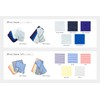Hyaku Percent (100%) Hand Towel Cool Navy Cotton Pile Fabric