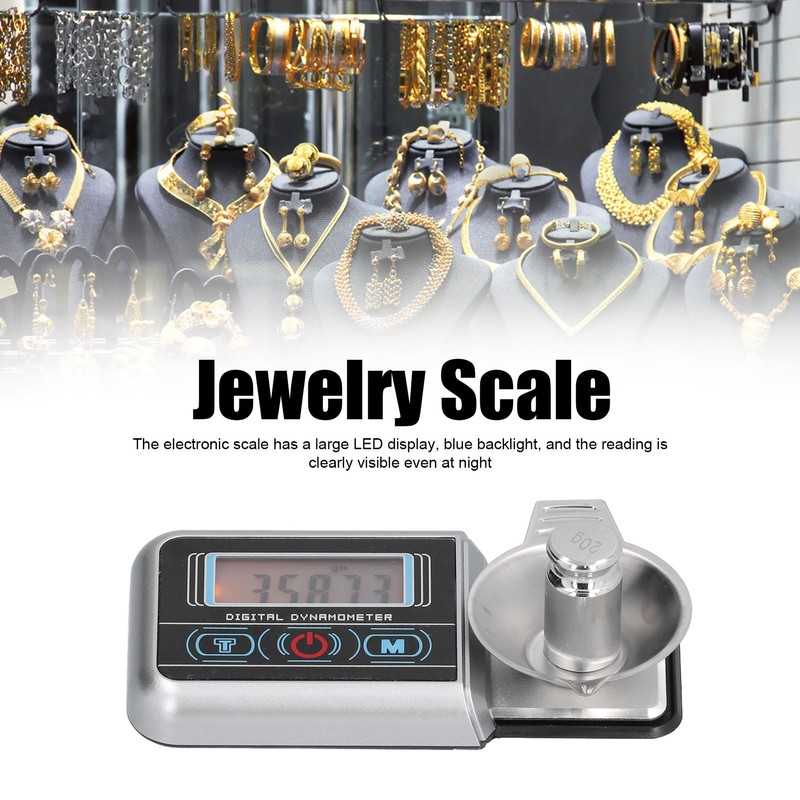 Mini Electronic Scale Jewelry Scale Electronic Weighing Force Gauge with