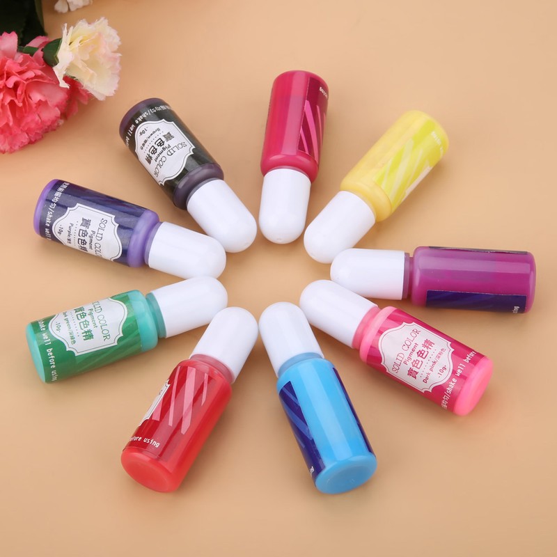 9 Colors 10g Epoxy UV Resin Coloring Dye Colorant Pigment