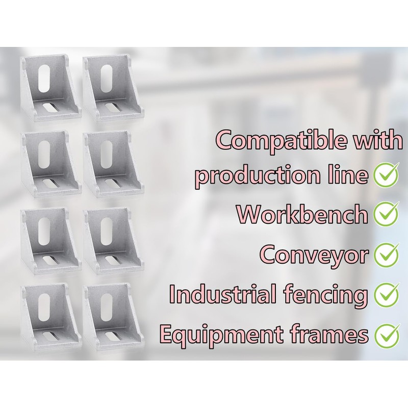 KAPSING Angle Connectors 40 x 40 mm Mounting Material 90