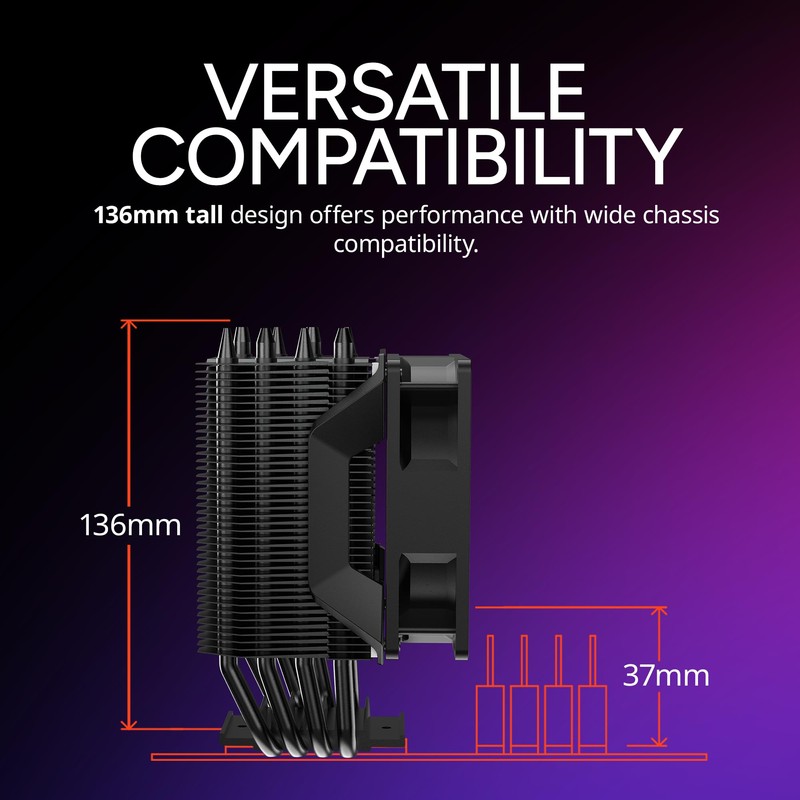 Cooler Master Hyper 411 Nano CPU Air Cooler, SickleFlow 92
