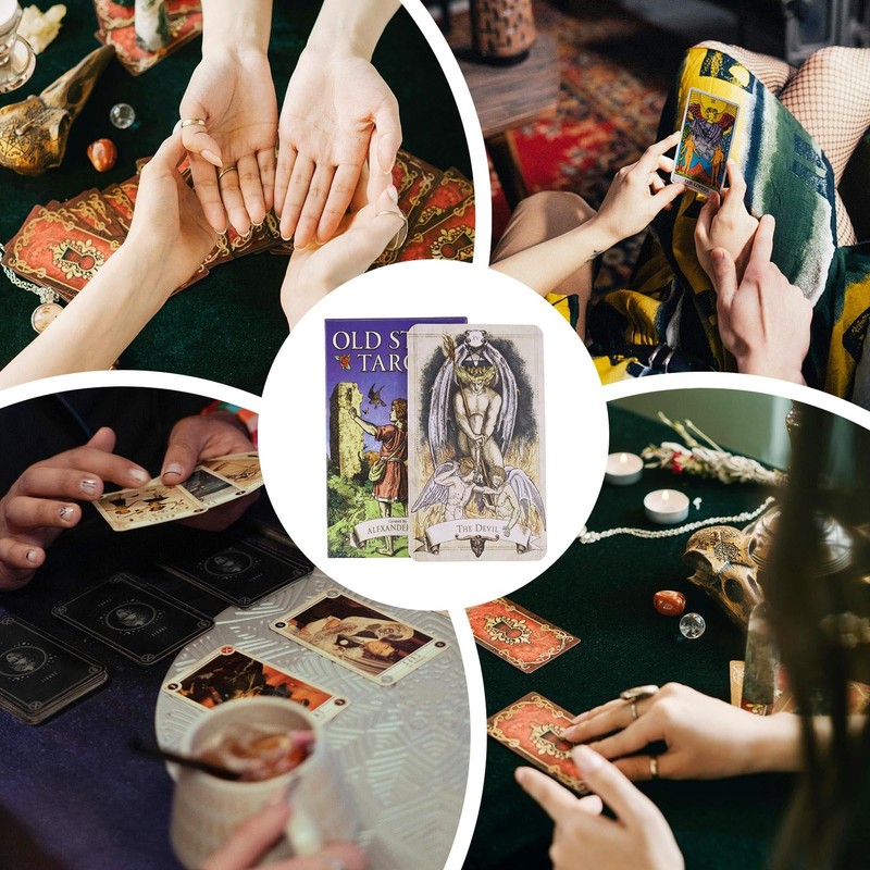 Zqkimzi Tarot Deck, 78 Old Style Tarot Deck, Tarot Book