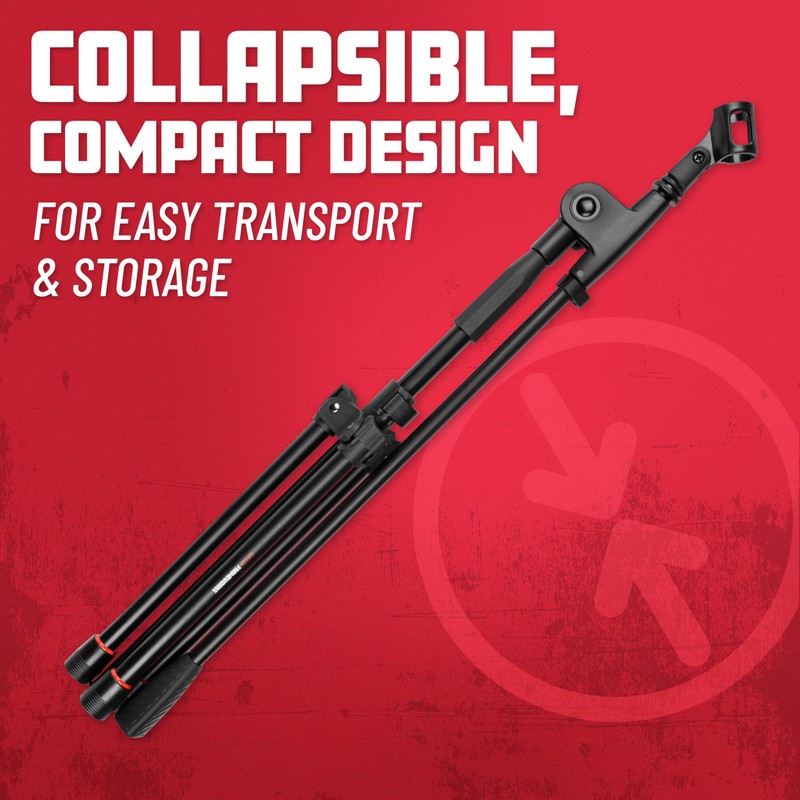 Gator Frameworks Lightweight Tripod Mic Stand with Single Section Boom,