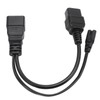 C20 to C7 C19 Y Splitter Power Plug Cord Single
