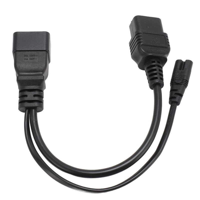 C20 to C7 C19 Y Splitter Power Plug Cord Single