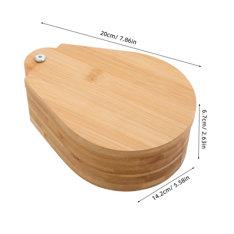 NOLITOY Cute Salt Sugar Box Wooden Seasoning Organizer Accessory Condiment