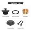 Oil Rubbed Bronze Tub Drain Trim Set Conversion Kit Assembly，All