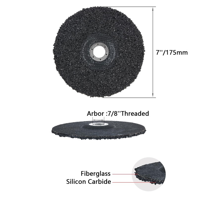 HONGUIS 7" x7/8" Silicon Carbide Grinding Disc,Cup Grinding Wheels for