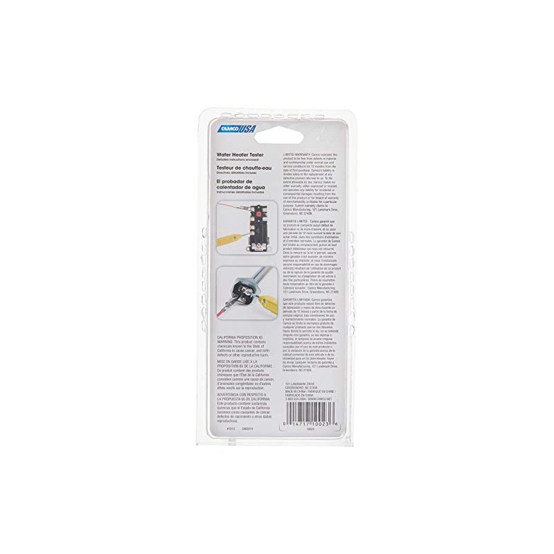 Camco 10023 Water Heater Continuity Tester with Battery