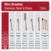 Lincoln Electric K3183-1 Brass Wire Brush, 2 x 9 Bristle