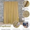 Popkozzi Gold Shower Curtains for Bathroom: Glitter Sparkle Bling Fabric