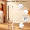 6.9 Inch Tall Clear Cylinder Glass Vase Single Stem Bud