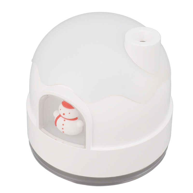 Small Humidifier 350ml Desktop Humidifier Snow House Warm Light USB