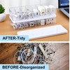 Tatuo 6 Pcs Cable Organizer Box with Wire Ties, Plastic
