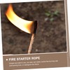 Kisangel Practical Fire Starting Kit 2 Pack Ropes for Barbecue