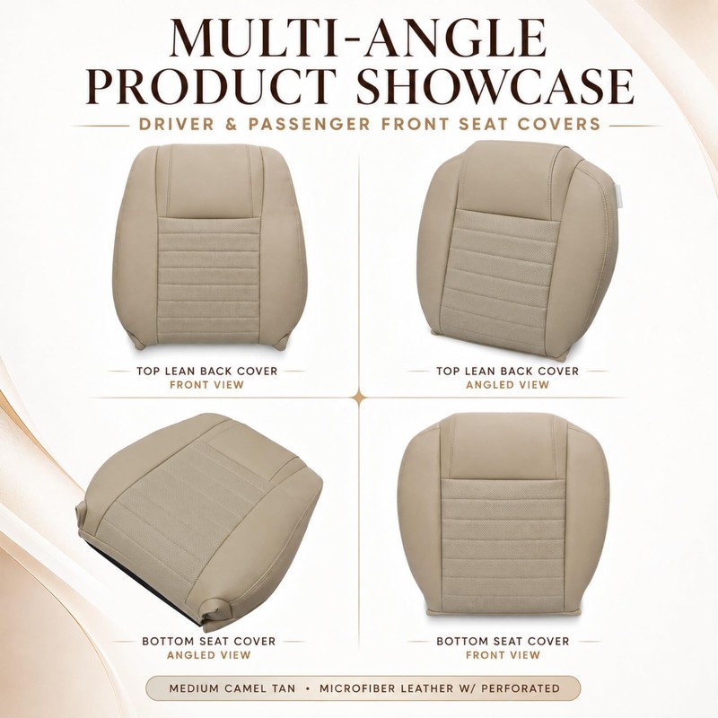 NLQR Tan Driver & Passenger Side Bottom & Top Lean