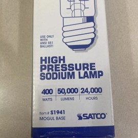Satco S1928 LU1000/MOG 1000W High Pressure Sodium Mogul Base 2100K Clear 24000hr
