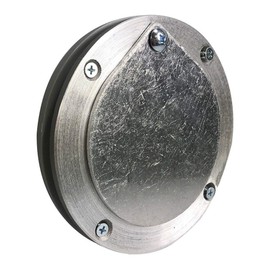 4 Inch Aluminum Exhaust Port For Doors Up To 1/4 Inch Thick