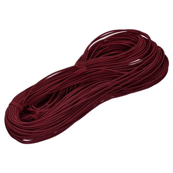 MECCANIXITY 49 Yards(45m) Elastic Cord Bracelets Stretchy String 2mm Wine