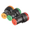 Heschen 22mm LED Indicator AD16-22D/S 220V AC 20mA Red/Green/Yellow Light