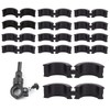 NICENEEDED 12 Pcs Anti-Vibration Bicycle Handlebar Rubber Gasket, Shim Cycling