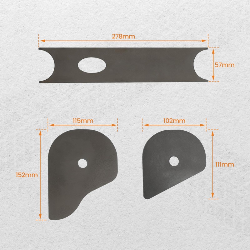 maXpeedingrods Rear Upper Trailing Arm Mount Repair Kit for Chevy
