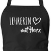 Huuraa Apron Teacher with Heart Gift Cotton Teacher Gift Idea,