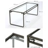 SOW Joseph Iron DTFF2661SW Wide Small Glass Display Stand