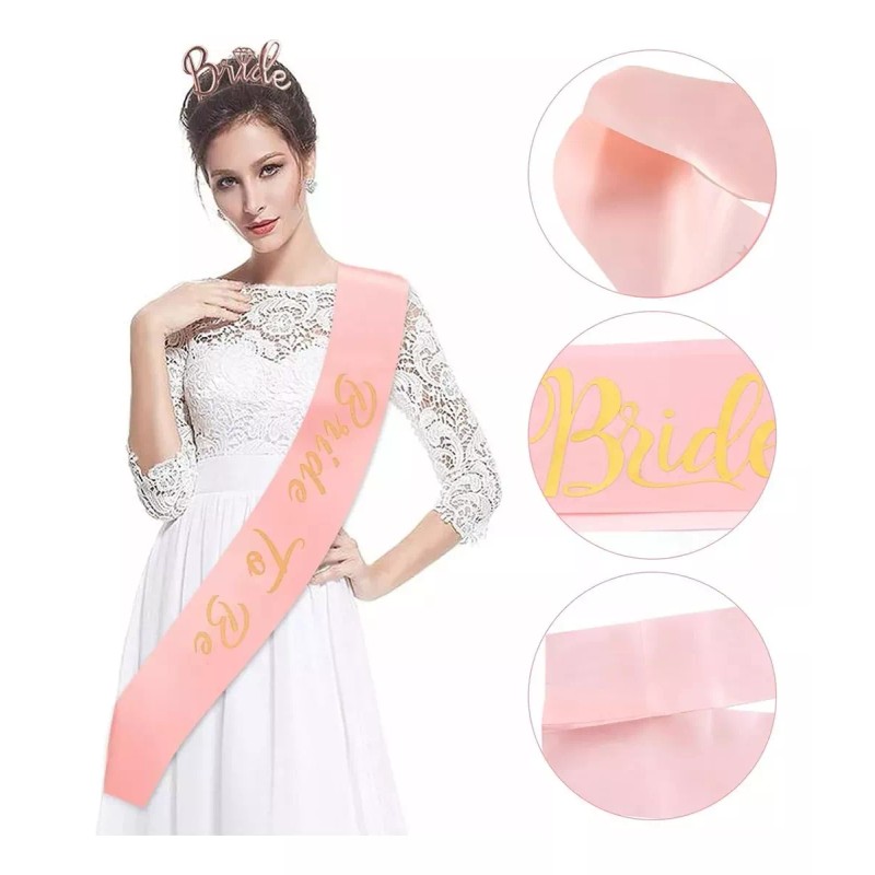 KT 38pc Despedida Soltera Liston Banda Bride Diadema Accesorios