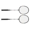 2Pcs Badminton Racquets Set Lightweight Sturdy Double Badminton Rackets with