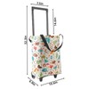 Portable Shopping cart Foldable with Wheels,Folding Shopping Cart Tote Bag