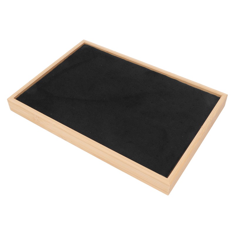 Ear Stud Tray Flannel Wood 216 Holes Lightweight Elegant Luxury