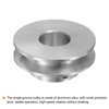 sourcing map Single Groove Pulley 14 mm Fixed Bore 40
