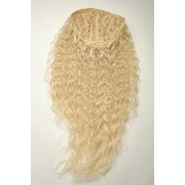 WIG ME UP H9311-613 Hairpiece Half Wig Clip-In Extension 7 Clips Hair Extension Strong Curly Approx. 70 cm Long and 25 cm Wide Platinum Blonde