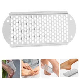 FRCOLOR 2pcs Foot Grinding Board Foot Rasp Remover Foot File Replacement Remover for Feet Calloused Feet Remover Tool Remover Blades Foot Shaver Scraper Foot Files Stainless Steel Silver