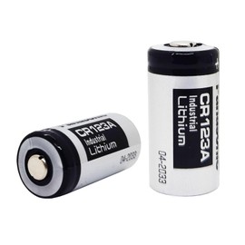 STEPMAX 2 Pack CR123A 3V Lithium Battery 1400mAh for Cameras Flashlight Alarm Smart Sensors (Non-Rechargeable)