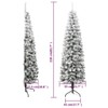 FAMIROSA 7 ft Slim Artificial Half Christmas Tree with Stand